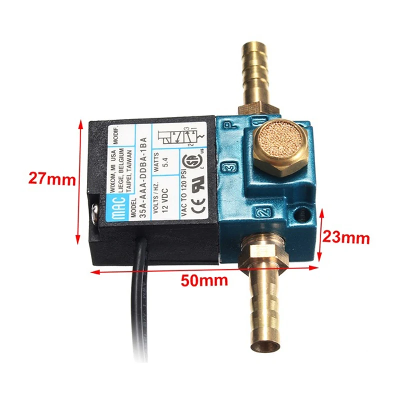 1x MAC Turbo Electronic Boost Control Solenoid Valve Set For ECU 3-Port PWM abb