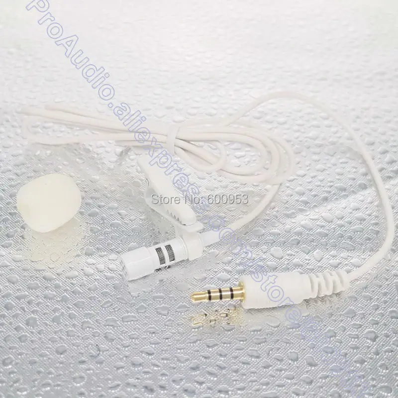 

MICWL IP7 Professional Lavalier Mic 3.5mm Jack TRRS White External Clip-On Lapel Microphone for iPhone iPad Samsung smartphone