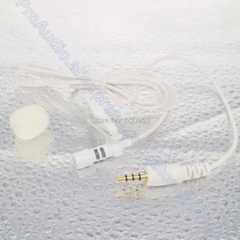 MICWL IP7 전문 라발리에 마이크, 3.5mm 잭 TRRS 흰색 외부 클립온 라펠 마이크, 아이폰 아이패드 삼성 스마트폰용