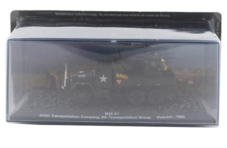 

1/72 M35 A1 Vietnam War Military Truck Alloy Model Simulation Static Military Models Ornament Collection