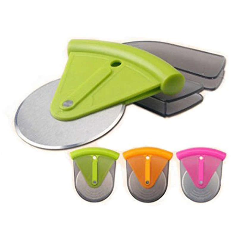 

1PC Stainless Steel Pizza Wheels Round Shape Pizza Cutter Plastic Handle Pizza Knife Cutter Pastry Pasta Dough Baking Tools 25
