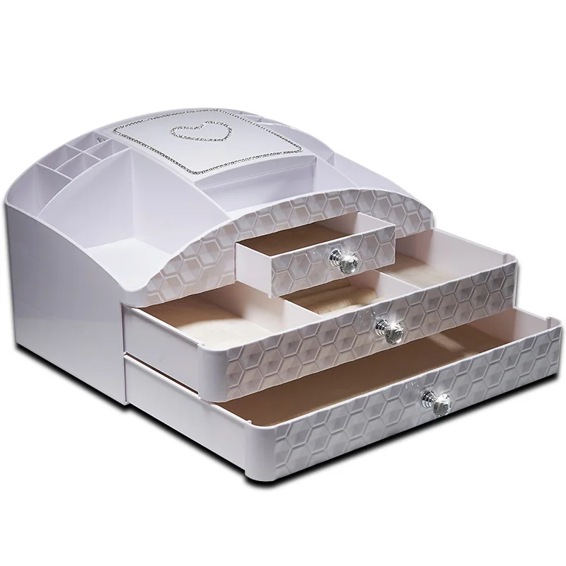 

Creative Drawer Cosmetic Storage Box Jewelry Display Multi-Function Modern Home Bathroom Vanity Debris Skin Care Storage Boxes