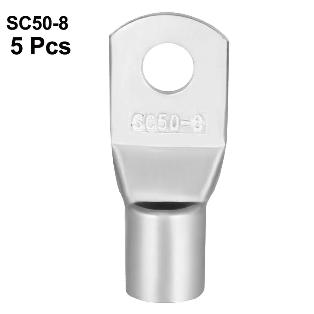 Uxcell SC50 8 неизолированные медные люверсы трубчатые зажимные соединители с