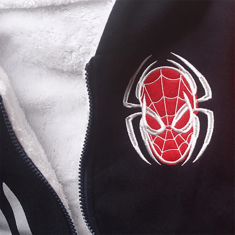 Baby Boys Girls Winter Coats Graffiti Hooded Jackets Elsa Anna Coustumes Children pokemon spiderman Outerwears Kids Clothes 4-12 (7)