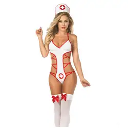 Женское сексуальное нижнее белье Ролевые игры униформа медсестры сексуальные костюмы Горячее сексуальное женское нижнее белье