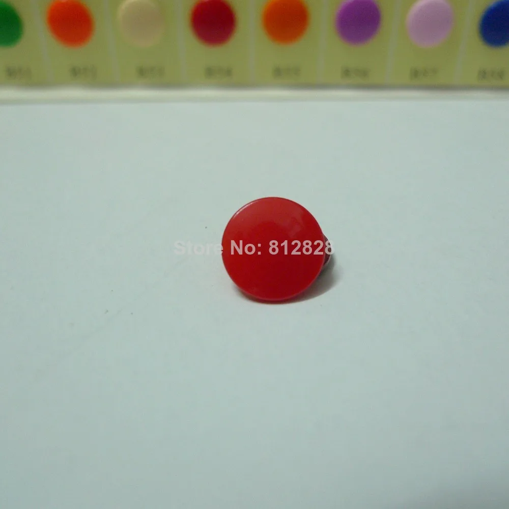 

200 Sets #B38 DEEP RED T5 Glossy Round KAM Snap Buttons 60 Colors Available in Stock