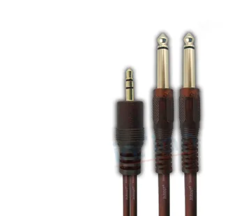

3.5 to two 6.3 6.35 6.5 straight lines to audio computer mixer Audio signal lines cable video signal transmission