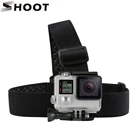 Save 1.14 on SHOOT Adjustable Helmet Harness Head Strap for GoPro Hero 5 3 4 Session SJCAM SJ4000 Xiaomi Yi 4K Strap Mount GoPro Accessories