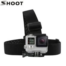 SHOOT Adjustable Helmet Harness Head Strap for GoPro Hero 5 3 4 Session SJCAM SJ4000 Xiaomi Yi 4K Strap Mount GoPro Accessories