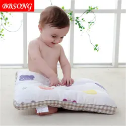 BBSONG детская хлопковая Подушка для сна новорожденная защита головы Подушка Предотвращающая плоская голова Детская анти-голова форменная