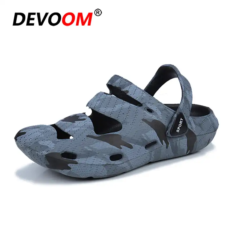 camouflage slide sandals