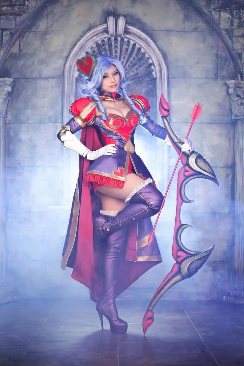 Ледяной лучник Heartseeker Ashe костюм аниме для косплея на заказ полный комплект униформы