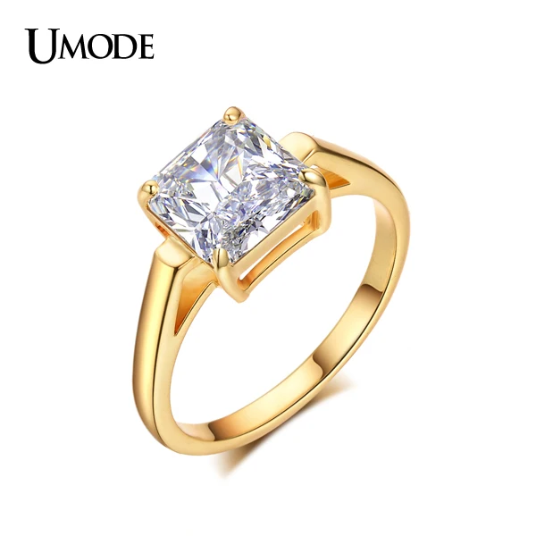 UMODE брендовые ювелирные изделия высшего качества Anillo CZ Ювелирные Белое