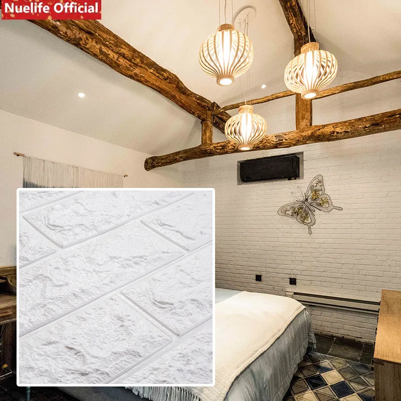 Kindergarten waterproof anti-collision brick pattern XPE foam wallpaper living room TV brick backgr - 33006552671
