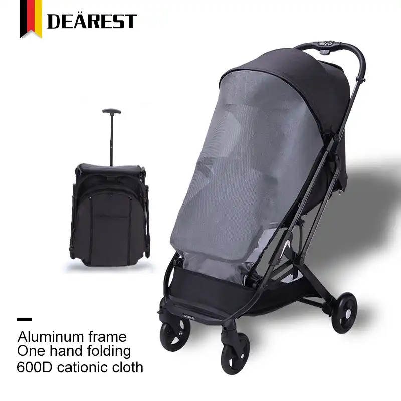 one hand folding stroller
