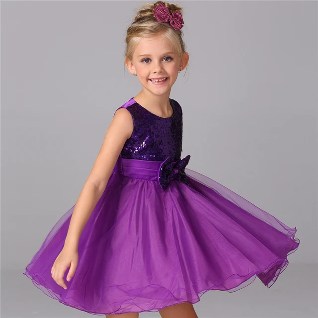 Royal Purple Girl Dresses