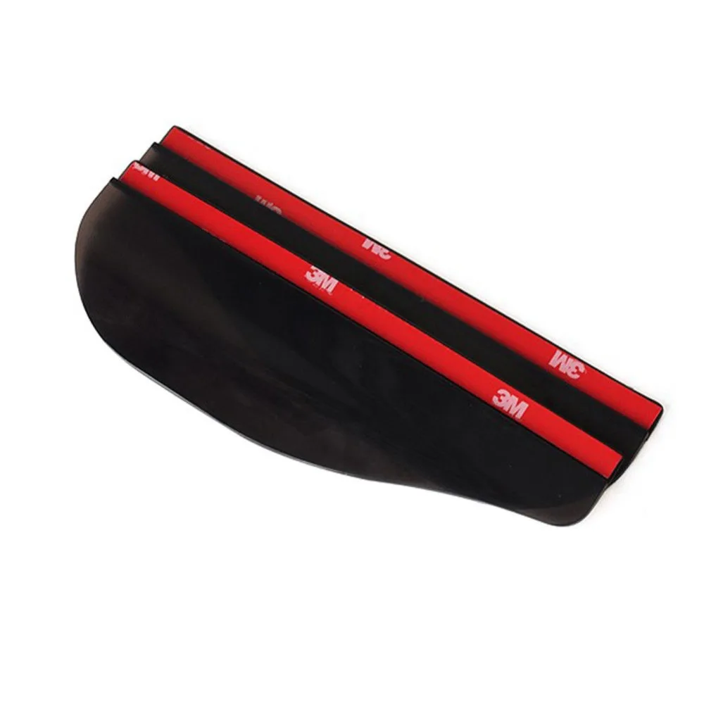 2Pc Car Rear View Wing Mirror Black Sun Visor Shield Rain Board Eyebrow