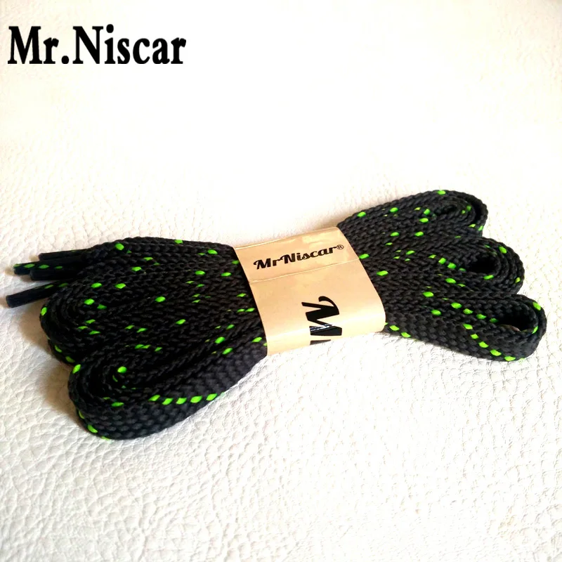

Mr.Niscar 2 Pair Dark Gray Green Piont Twill Polyester Brand Shoelaces Flat 100cm 120cm 140cm Casual Sport Shoe Laces Strings