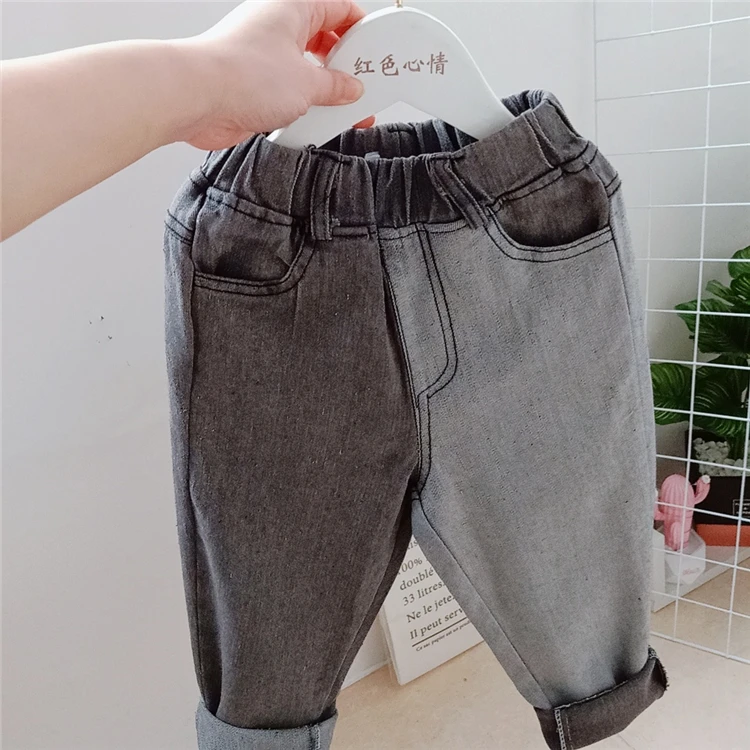 

2019 New Spring Item Girl And Boy Cool Haroon Jeans Pant Two Colors