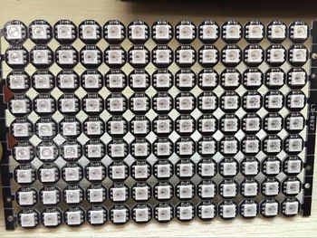 

SK6822-RGB full color addressable LED pixel light with heatsink;DC5V input;BLACK PCB