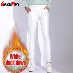 Winter Pants Women High Waist White Pants For Women 2018 Warm Pantaloon Plus Size Trousers Elastic Waist Casual Bottom GAREMAY Winter Pants Women High Waist White Pants For Women 2018 Warm Pantaloon Plus Size Trousers Elastic Waist Casual Bottom GAREMAY