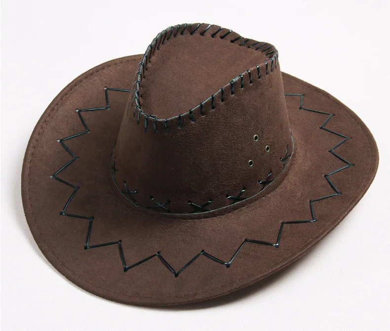 Мужская Женская модная ковбойская шляпа, винтажный головной убор с широкими полями, ковбойская шляпа в западном стиле, модная джазовая Кепка, весенняя и летняя шляпа