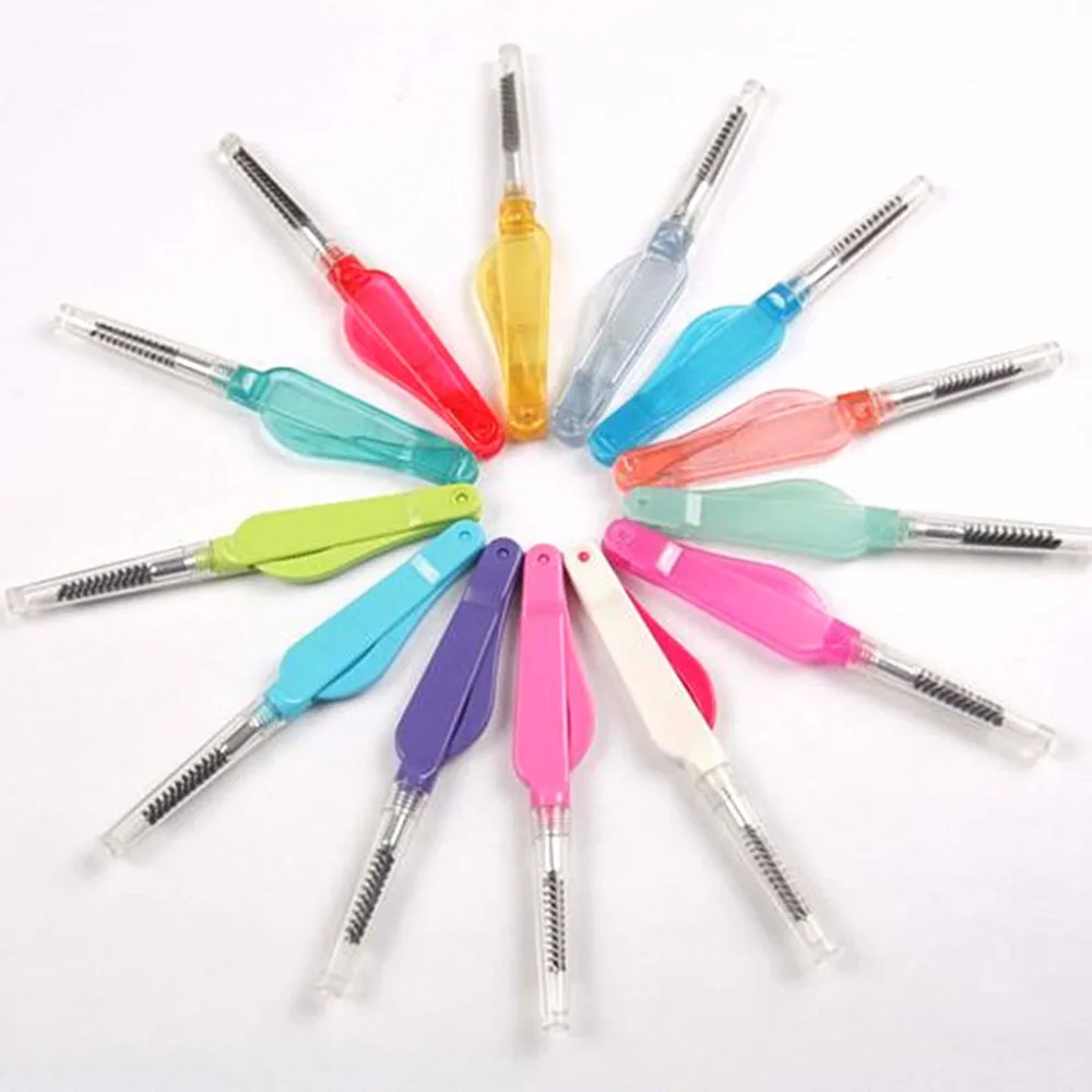 

FSHALL Foldable Eyebrow Eyelash Brushes Extension Brush Comb Cosmetic Makeup Tool