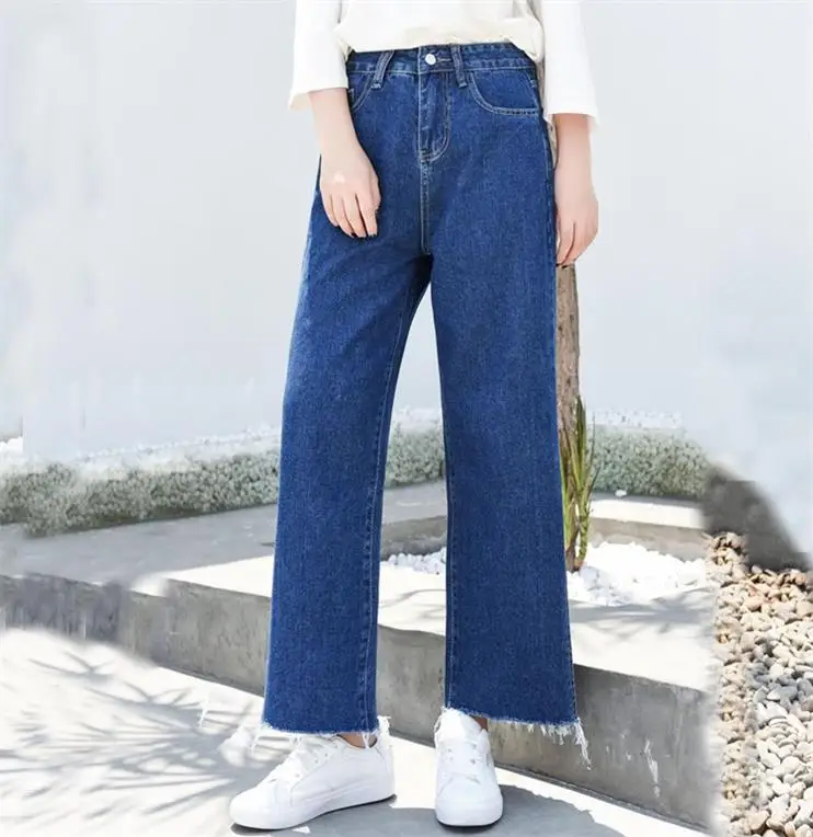 Лето винтажные с высокой талией женские джинсы для женщин в стиле бойфренд брюки джинсовые штаны Свободные джинсы женские джинсы - Цвет: Dark Blue