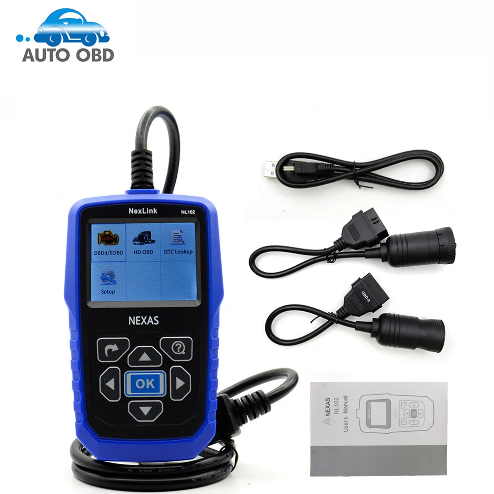 Heavy Duty Truck Diagnostic Scanner NEXAS NL102 OBD OBD2 for Volvo Renault Truck Engine ABS Brake Diagnostic Tool NL102