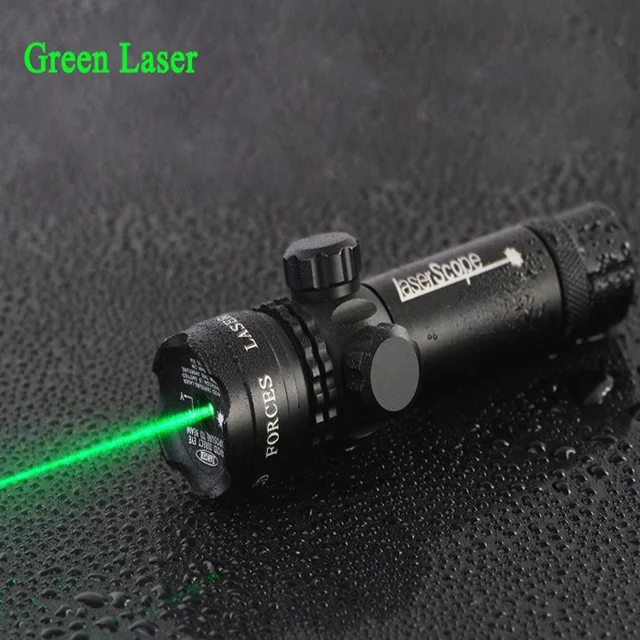5mw 532nm Red Laser Sight Scope Tactical Green Laser with Picatinny Rail Mount Barrel Mount for