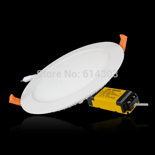 

Ultra-thin Round LED Recessed Ceiling Panel Down Light Lamp with Driver, 1,900 Lumens