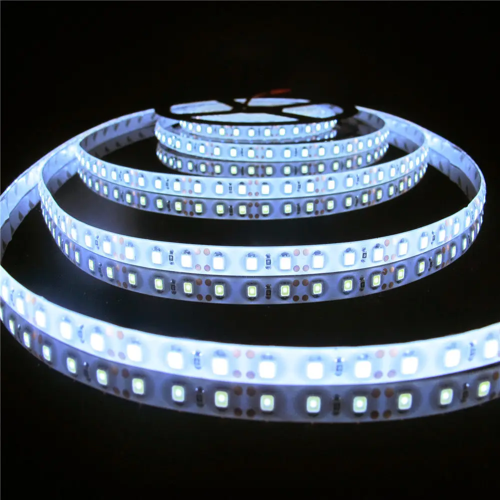 120led/m Led Strip 2835 Flexible Light SMD 5m 600led 12V DC Warm White Green Blue Red Waterproof More Brighter Than 3528 | Освещение