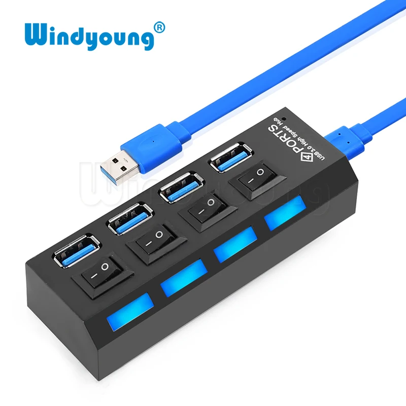 Mini USB 3 0 Hub 4 Ports 5Gbps High Speed Hub USB Portable USB Hub With