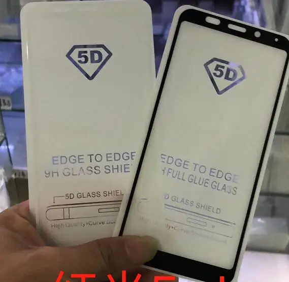 100 шт./лот 5D полное покрытие закаленное стекло Защита экрана для Xiaomi Pocophone F1 Redmi Mi6