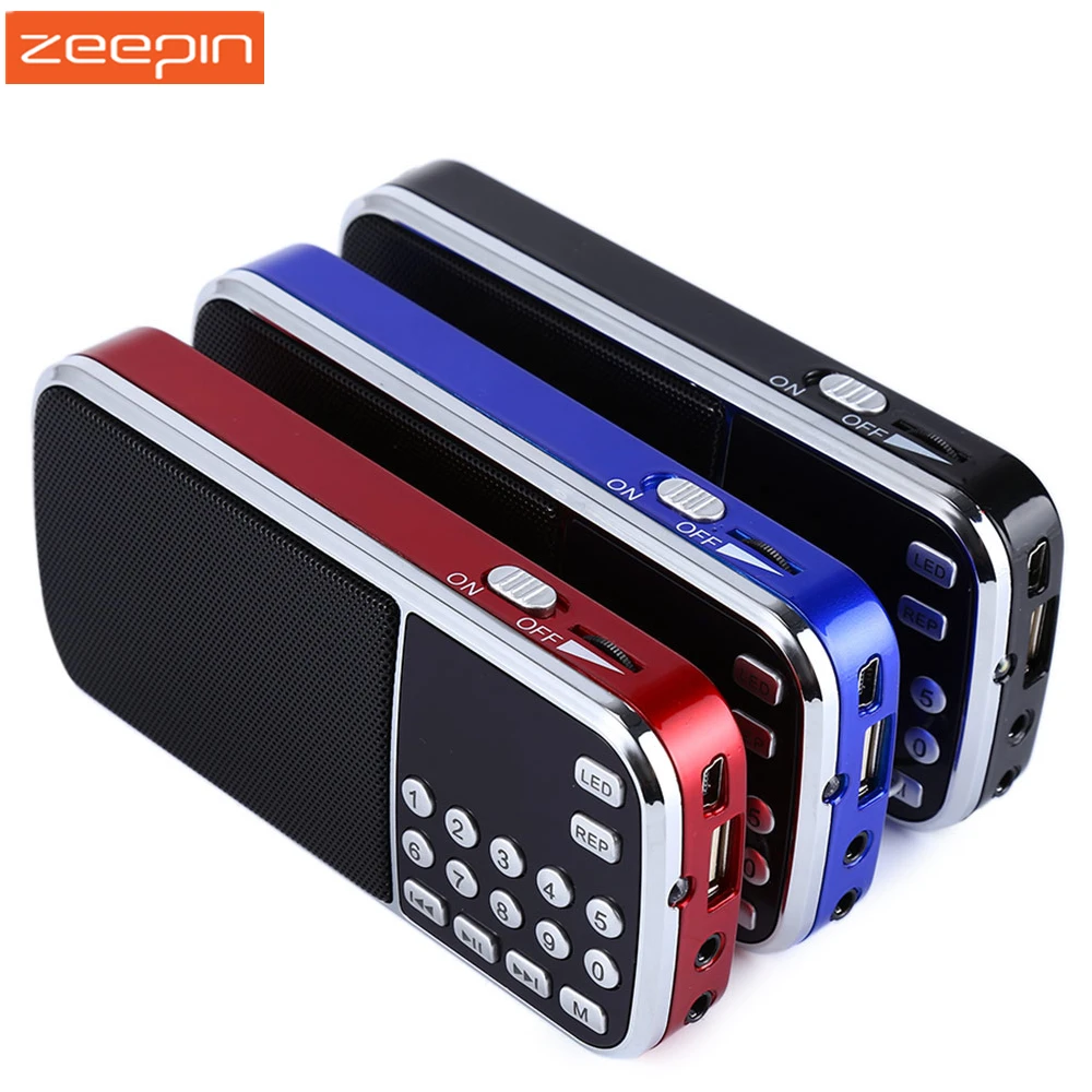 

L-088 Portable Radio Mini FM Speaker MP3 Music Player with TF Card LCD Screen USB AUX Car Radio Designed for Convenient Elderly
