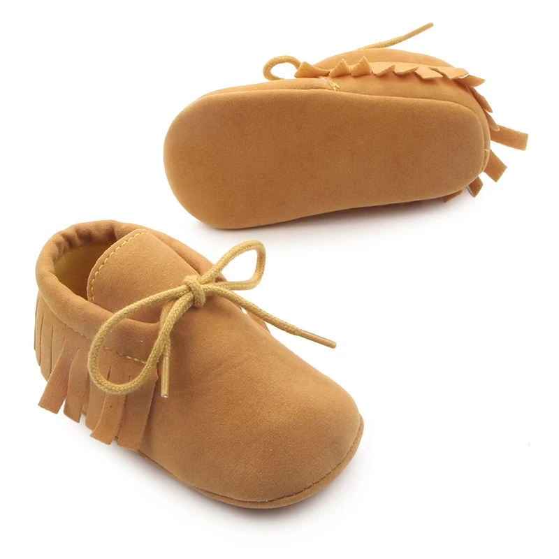 Обувь для малышей с кисточками и сережками; мягкая обувь для новорожденных; обувь из искусственной замши для мальчиков и девочек; Мокасины