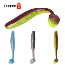 Two-color T-tail Soft Lure Bait Creative 3 Color 9.5g/10.5cm Squat Lure Bait Soft Worm Bionic Fish Bait Fishing Gear jooyoo