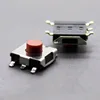 Micro interrupteur à bouton-poussoir rouge SMD, 100 pièces/lot, 5 broches 6x6x3.7mm 6x6x3.7mm ► Photo 1/6