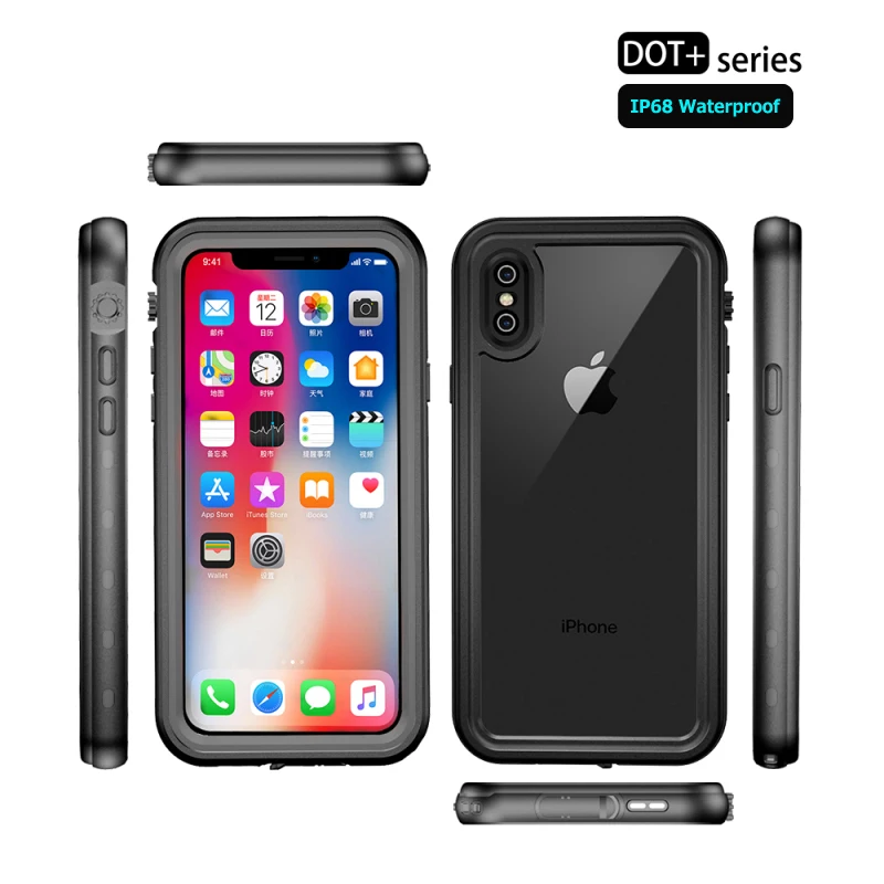 360 حماية ل أبل فون XS ماكس حالة المياه برهان واضح عودة الغلاف الأمامي ل iPhonex كوكه فون Xr Xs X للماء حالة 360 حماية ل أبل فون XS ماكس حالة المياه برهان واضح عودة الغلاف الأمامي ل iPhonex كوكه فون Xr Xs X للماء حالة