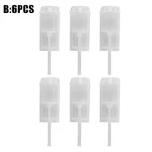 6 шт., контейнер для торта, квадратный, в форме цветка, прозрачный, для еды, толкатель, чашка для торта, ведро, чашка для торта