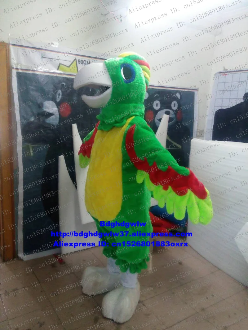 Разноцветный попугай Parakeet Macaw костюм птицы костюм для взрослых, Герой мультфильма родитель-ребенок деятельности площади рекламы zx1476