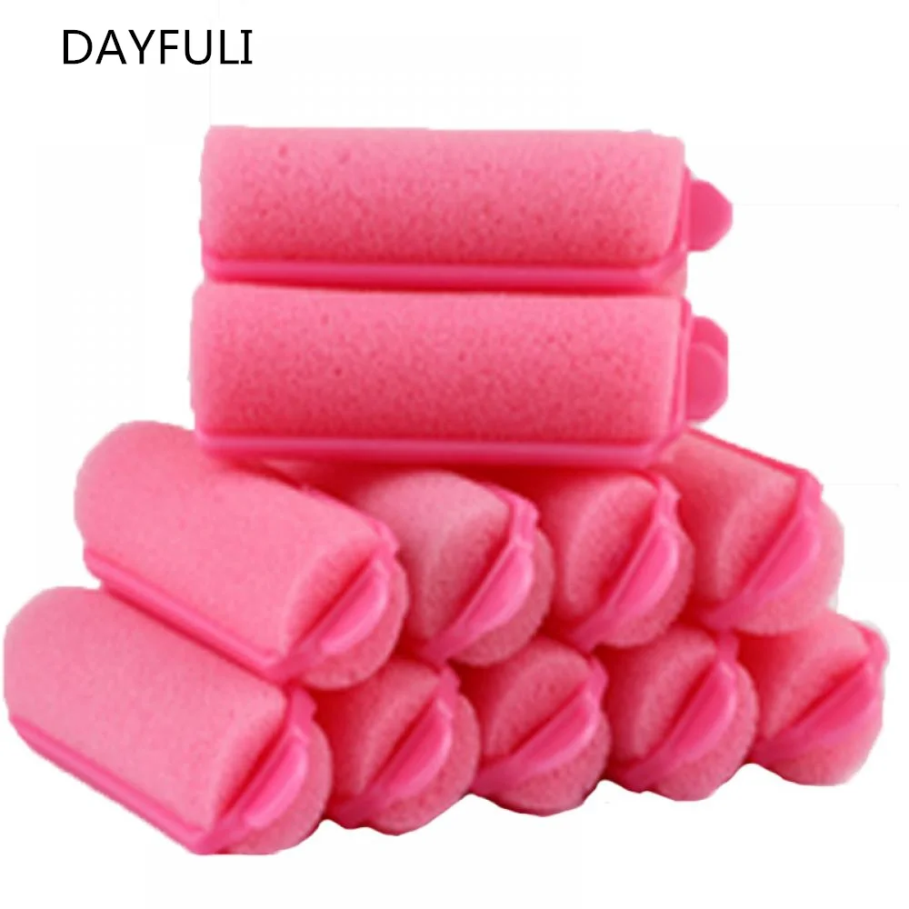 TOPHOT 12 X Hair Curler Magic Sponge Foam Cushion Hair Styling Rollers