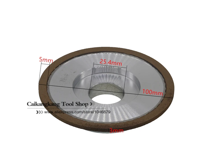 150% 100*25.4*3 алмазные шлифовальные круги вогнутой выпуклой формы шлифовального круга шлифования карбида удар шлифовальный станок Интимные аксессуары