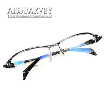 Fashion Pure Titanium Eyeglasses Frames Men Optical Half Rim Eyewear Prescription Top Quality Reading Computer Goggles Unique