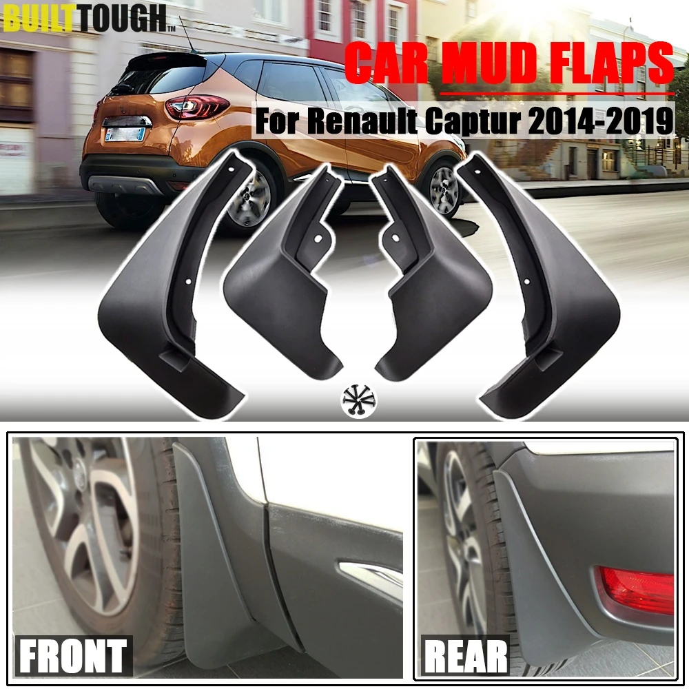 EZURI Car Front Rear Mud Flaps For Renault Kadjar 2015 2016 2017 2018 2019 2020, 4pcs Splash Guards Auto Fender Exterior Protective Styling - View #4