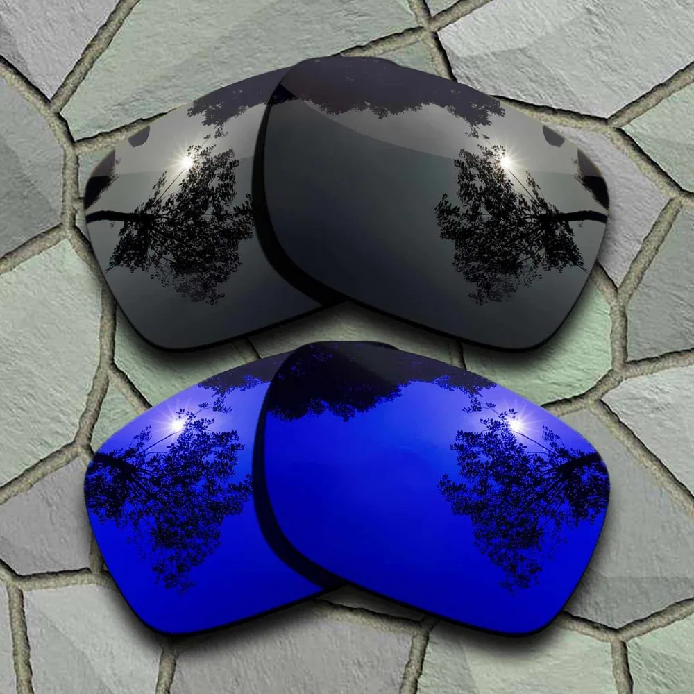 

Grey Black&Violet Blue Sunglasses Polarized Replacement Lenses for Oakley Holbrook-(TAC)