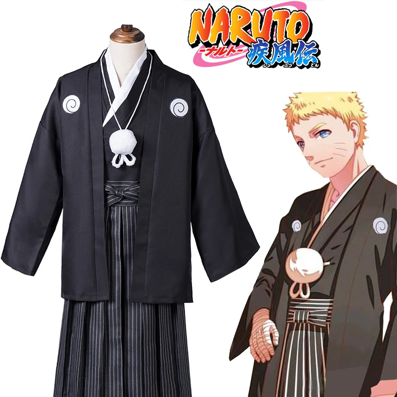 

Aniem Naruto Shippuden Uzumaki Naruto Wedding Suit Kimono Cosplay Costume