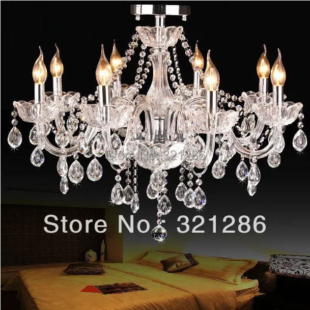  6/8 arms Fashion crystal k9 chandelier bedroom lights living room crystal chandelier light led bedr - 1655412337
