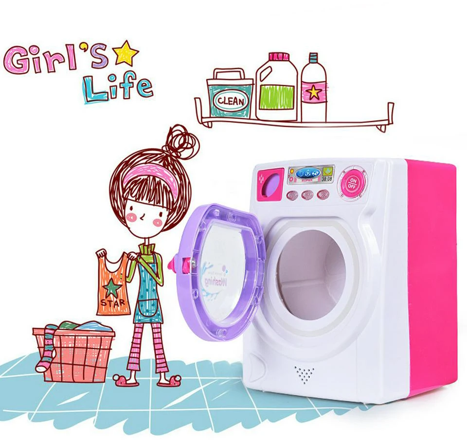 クリエイティブ子供シミュレーション洗濯機小さな家電おもちゃ家電おもちゃ女の子トレーニングハンズオンおもちゃ 家具おもちゃ Aliexpress