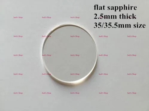 Good Quality Free Shipping 1pc 2 5mm Thick Flat Sapphire 35 35 5mm Size for Watch